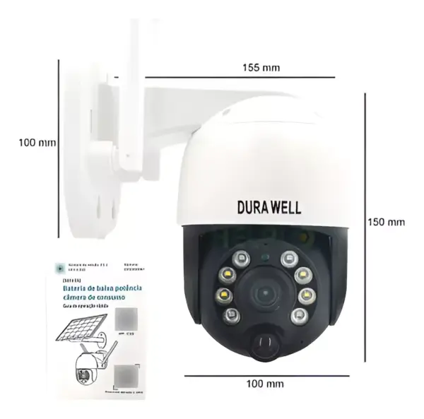 Camera De Segurança Externa Com Energia Solar Full Hd Ip66 - Image 6
